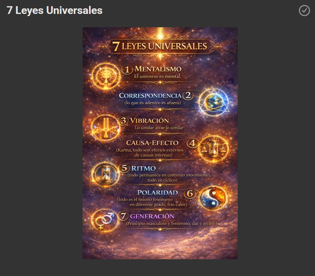 Las 7 Leyes Universales